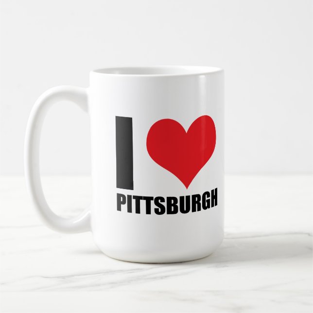 I love Pittsburg  Coffee Mug (Left)