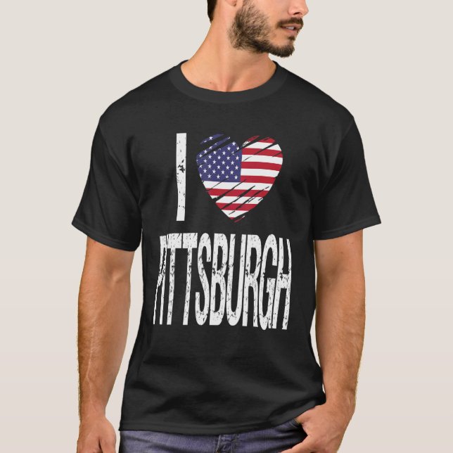 I Love Pittsburgh T-Shirt (Front)