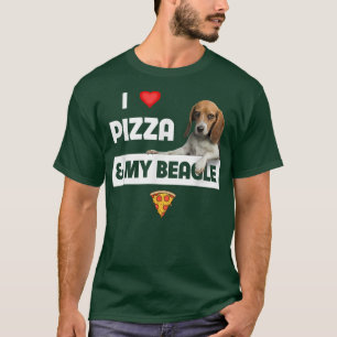 I Love Pizza And My Beagle Dog Owner Pepperoni Foo T-Shirt