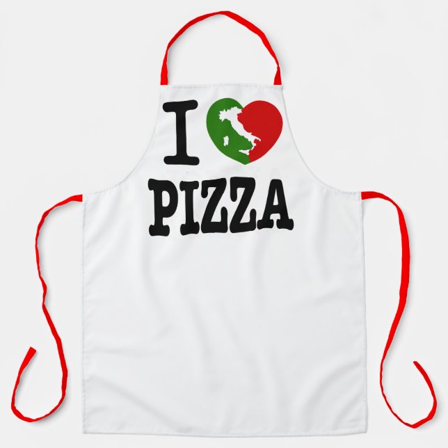 I Love Pizza  Apron (Front)