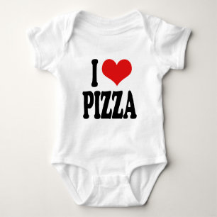 I Love Pizza Baby Bodysuit