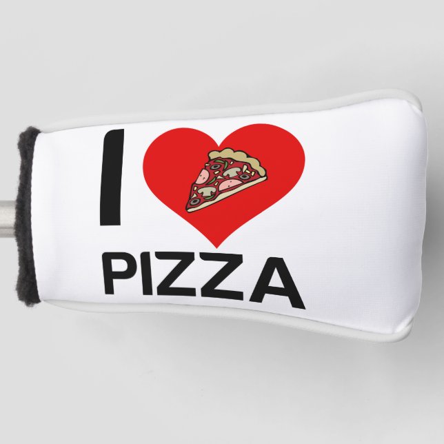 I LOVE PIZZA GOLF HEAD COVER (Front)