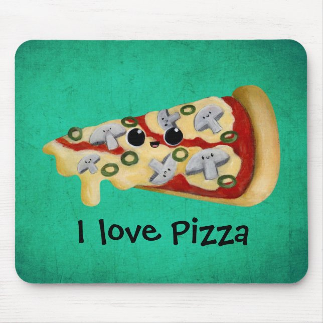 I love Pizza Mouse Pad (Front)