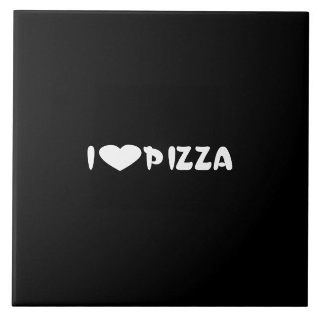 i love pizza tile (Front)