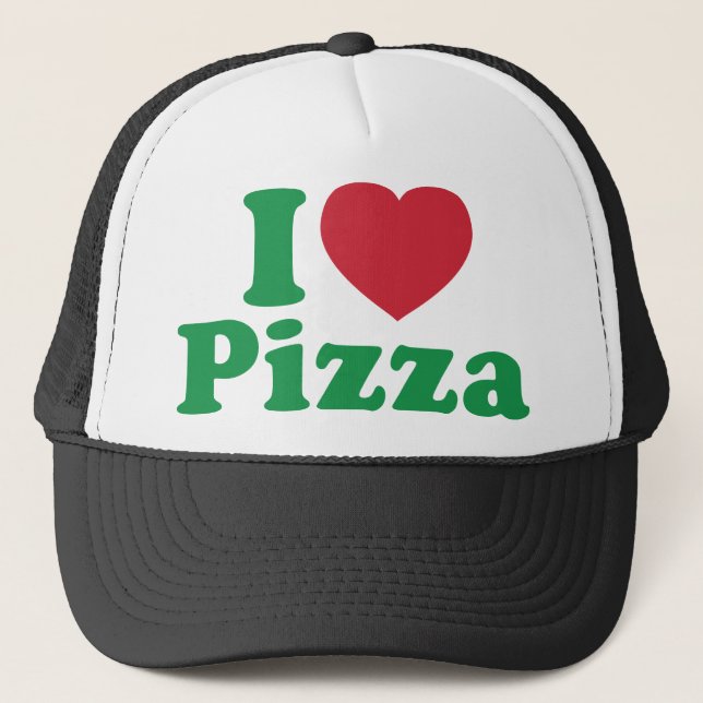 I Love Pizza Trucker Hat (Front)