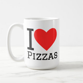 I love pizzas coffee mug