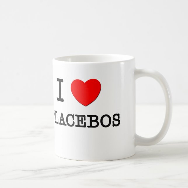 I Love Placebos Coffee Mug (Right)