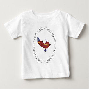 I Love Planes Baby T-Shirt