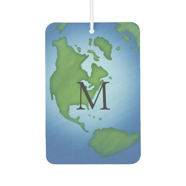 I Love Planet Earth Environmental Awareness Custom Air Freshener (Front)