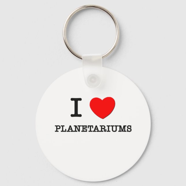 I Love Planetariums Keychain (Front)
