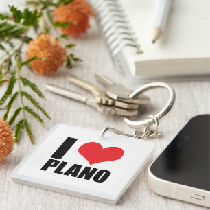 I love Plano Keychain