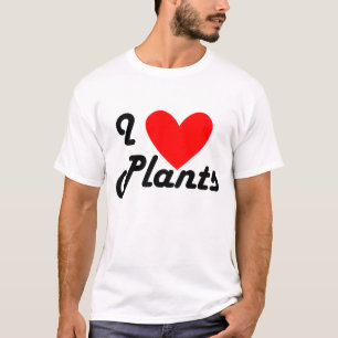 I Love Plants Cute Home Garden Retro T-Shirt