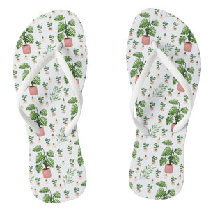 I Love Plants Flip Flops