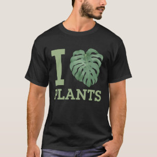 I Love Plants I Heart Plants Gardening T-Shirt