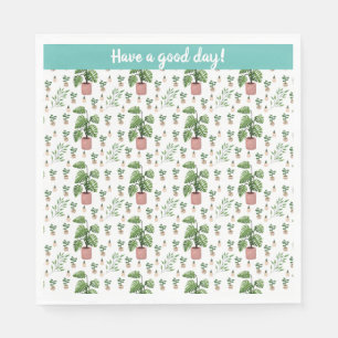 I Love Plants Napkin