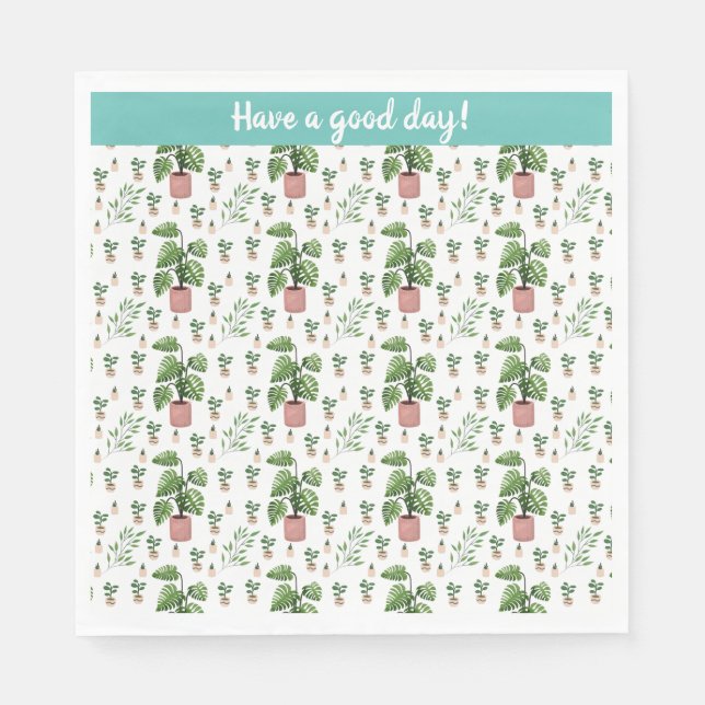 I Love Plants Napkin (Front)