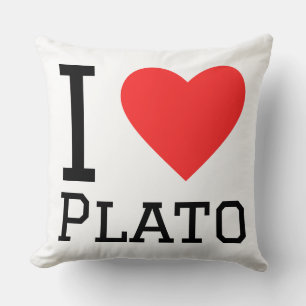 I love Plato Throw Pillow