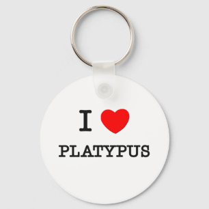 I Love PLATYPUS Keychain