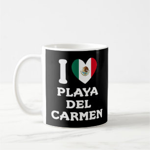 I Love Playa del Carmen Heart Mexico Flag 1 Coffee Mug