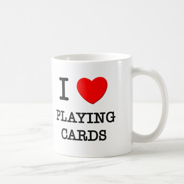 I Love Playing Cards Coffee Mug (Right)