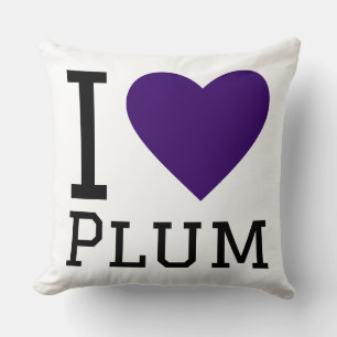 I love plum throw pillow
