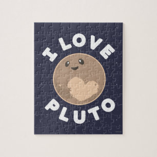 I Love Pluto Jigsaw Puzzle