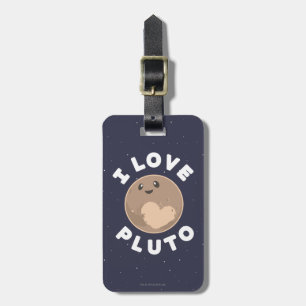 I Love Pluto Luggage Tag