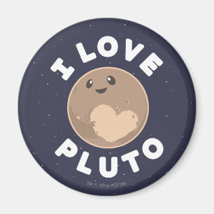 I Love Pluto Magnet