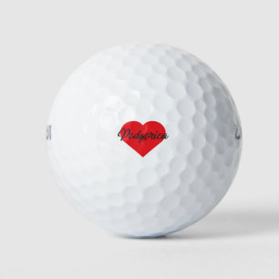 I Love Podgorica - Montenegro Golf Balls
