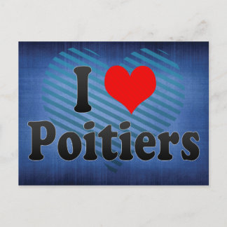 I Love Poitiers, France Postcard