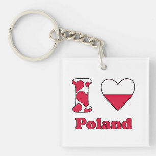 I love Poland Keychain