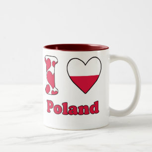 I love Poland Two-Tone Coffee Mug
