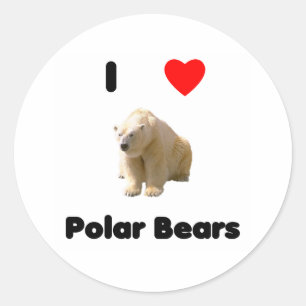 I love polar bears Sticker