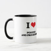 I Love Policies And Procedures Mug (Left)