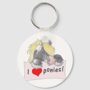 I love Ponies! Keychain