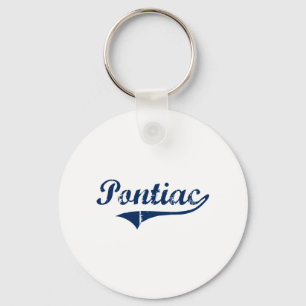 I Love Pontiac Michigan Keychain