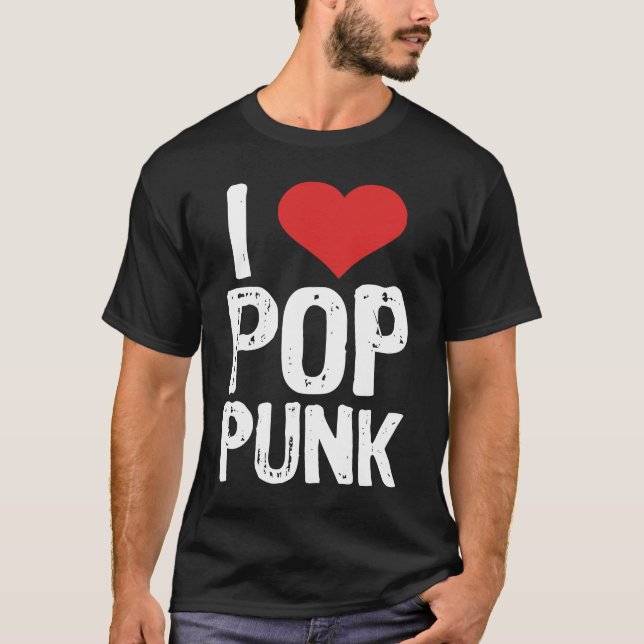 I Love Pop Punk T-Shirt (Front)