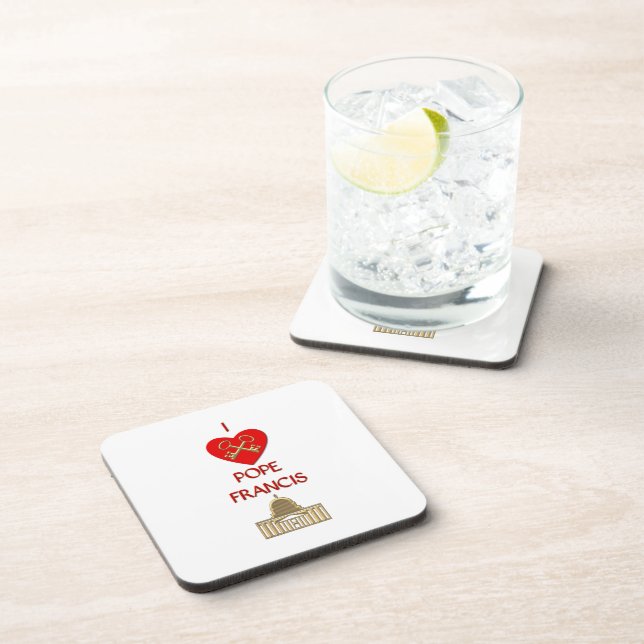 I Love Pope Francis Coaster (Right Side)