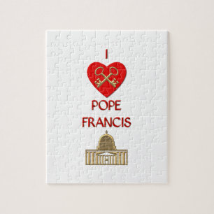 I Love Pope Francis Jigsaw Puzzle