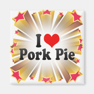 I Love Pork Pie Magnet