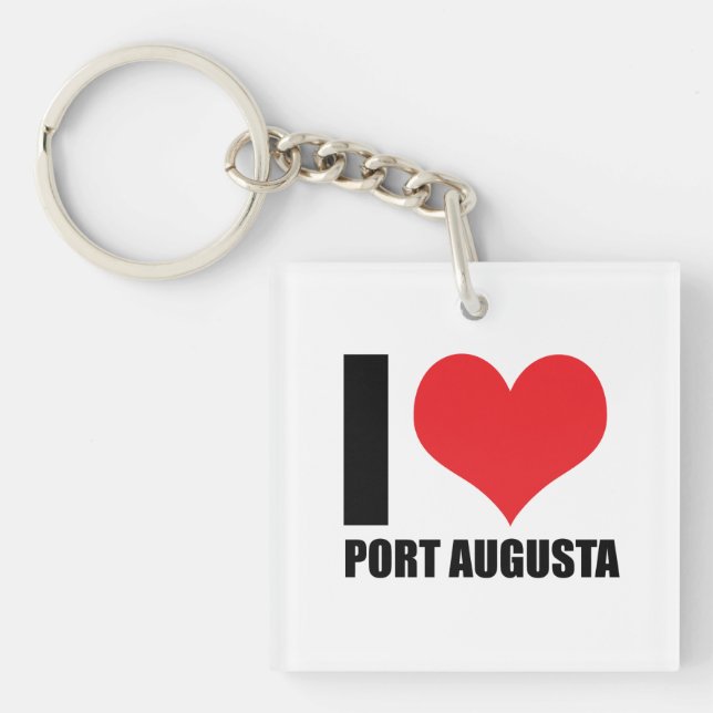 I love Port Augusta Keychain (Front)