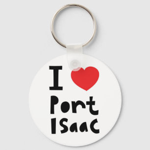 I love Port Isaac Keychain