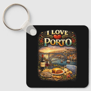 I Love Porto Keychain