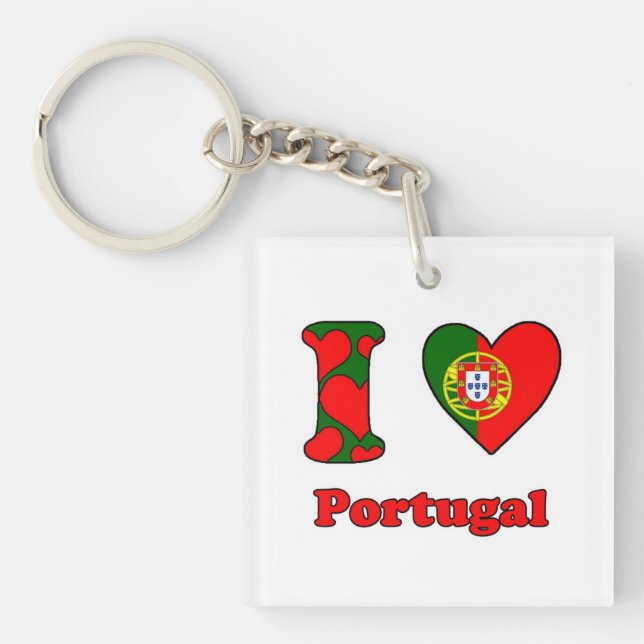 I love Portugal Keychain (Front)