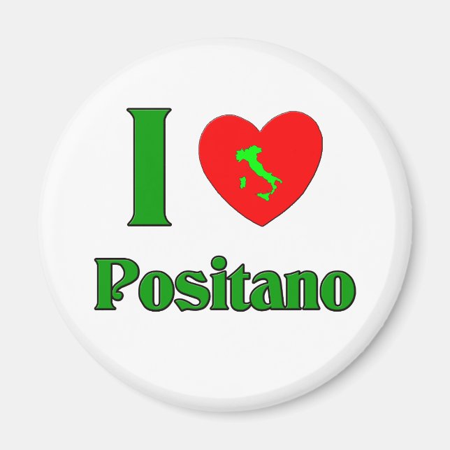I Love Positano Italy Magnet (Front)