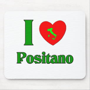 I Love Positano Italy Mouse Pad