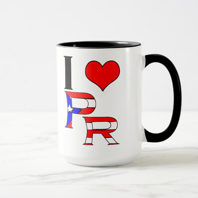 I Love PR Mug (Right)