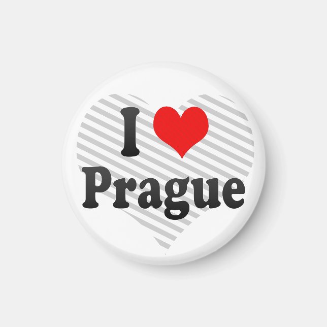 I Love Prague, Czech Republic Magnet (Front)