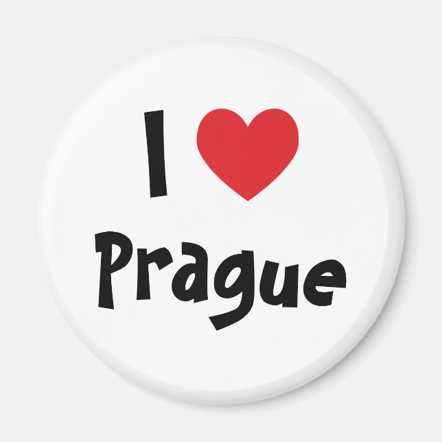 I Love Prague Magnet (Front)
