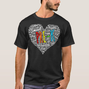 I Love Pre K Teacher Pre K Back To School T-Shirt
